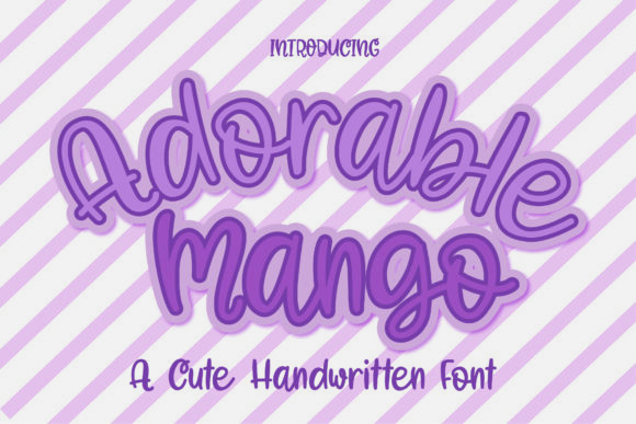 Adorable Mango: A Whimsical Script for Modern Creatives