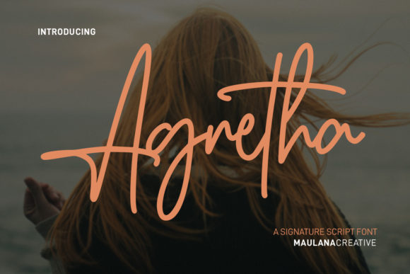 Agretha: A Signature Script Font for Modern Creatives