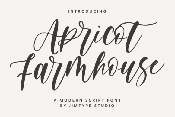 Apricot Farmhouse: A Script Font for Modern, Authentic Design
