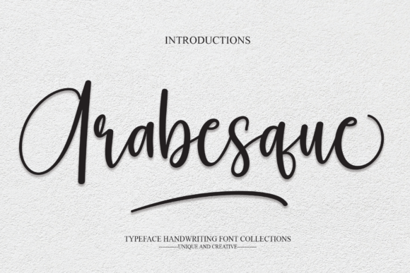 Arabesque: A Script Font for Modern, Stylish Designs
