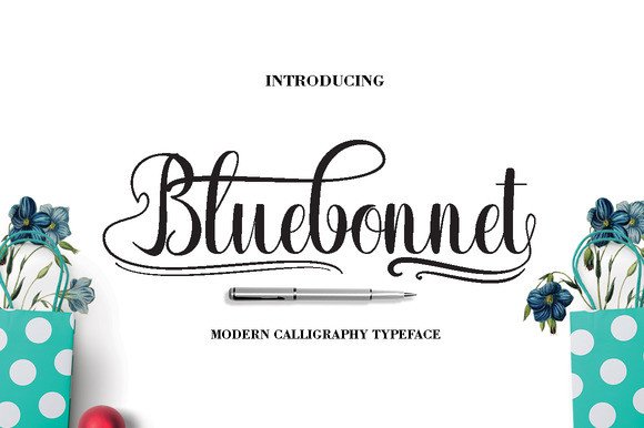 Bluebonnet: A Script Font for Special Projects