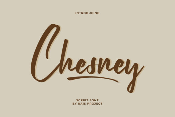 Chesney: A Modern Script Font for Elegant Branding