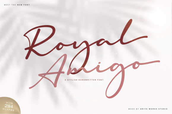 Royal Amigo: A Dainty Script for Modern Designers