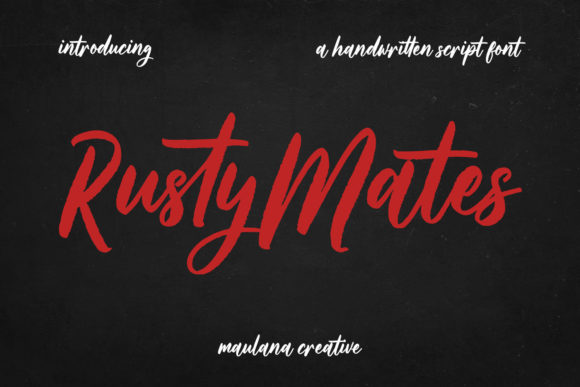 Rusty Mates: The Handwritten Script Font with a Story to Tell