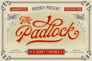 The Padlock Font: A Friendly Script for Vintage Projects